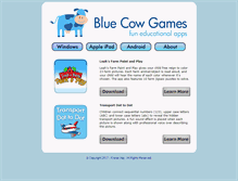 Tablet Screenshot of bluecowgames.com